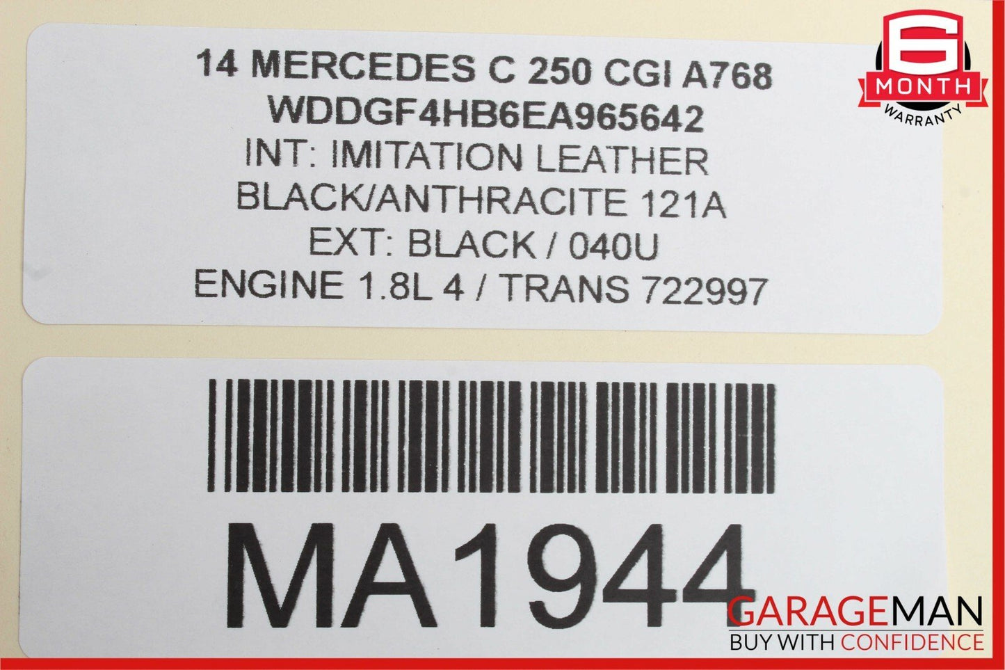 12-14 Mercedes W204 C250 Speedometer Odometer Instrument Cluster Gauge Assembly