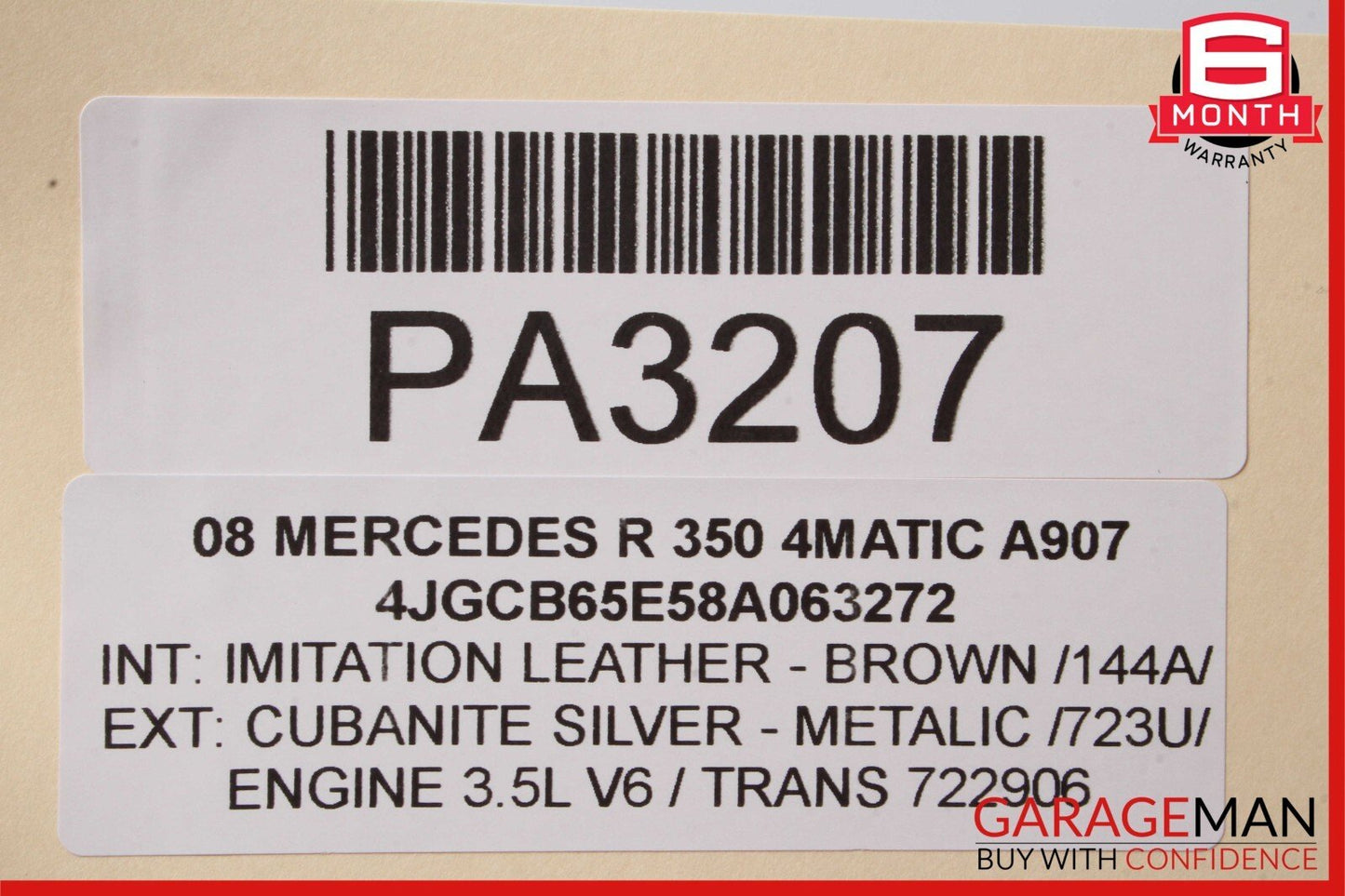 06-10 Mercedes W251 R350 R320 Rear Bumper Cover Assembly Sport Cubanite Silver