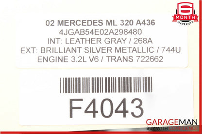 98-05 Mercedes W163 ML320 ML500 Rear Left Driver Side Lower Control Arm OEM
