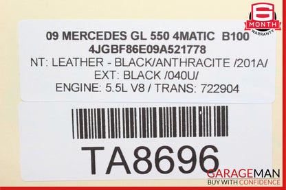 06-12 Mercedes X164 GL550 4MATIC Front Right Side Sun Visor Sunvisor Shade OEM