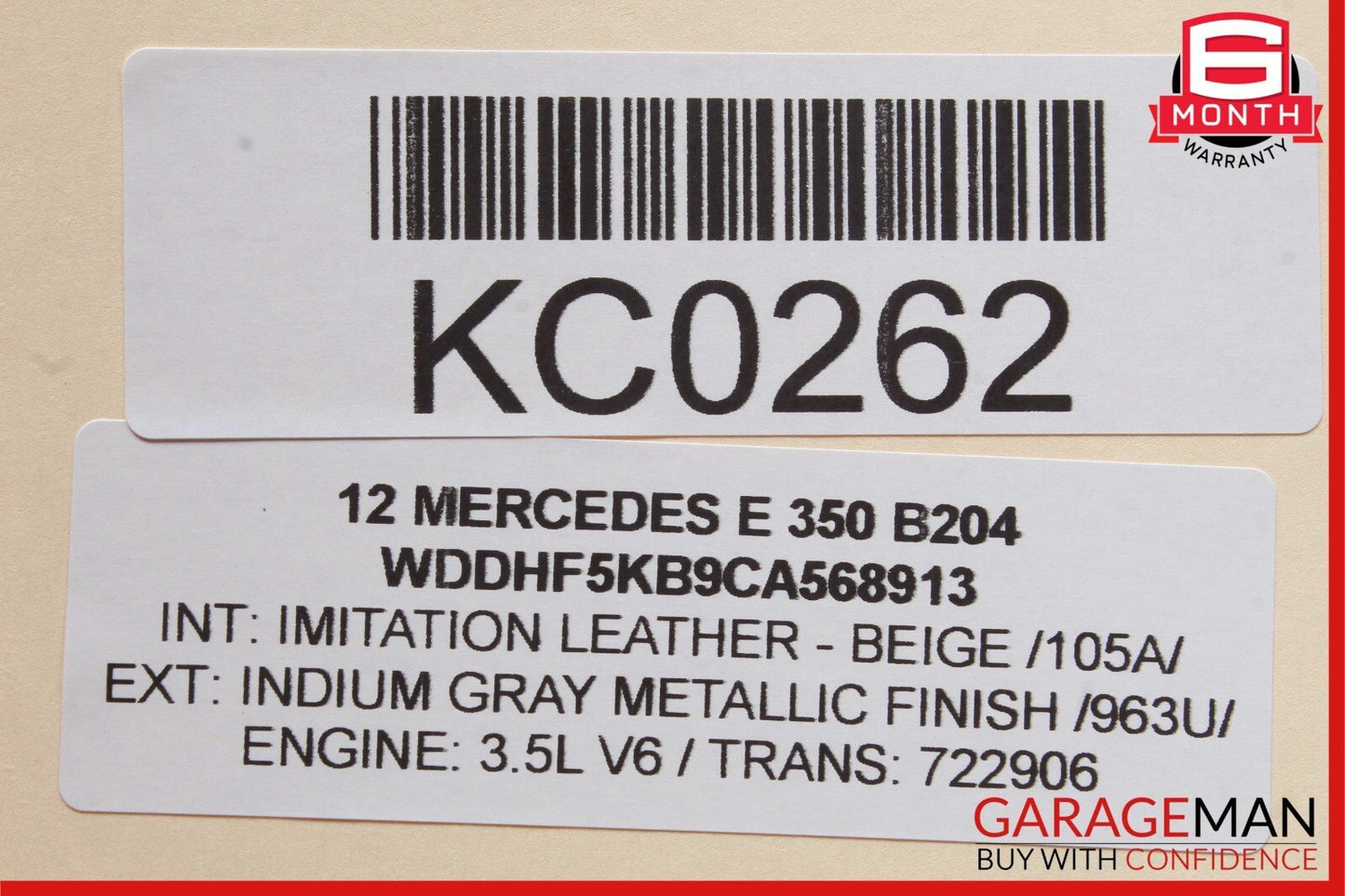 10-13 Mercedes W212 E350 Front / Rear Right Exterior Door Handle Indium Gray OEM
