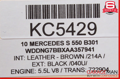 07-13 Mercedes W221 S550 Rear Center Console AC A/C Air Vent Trim Bezel OEM