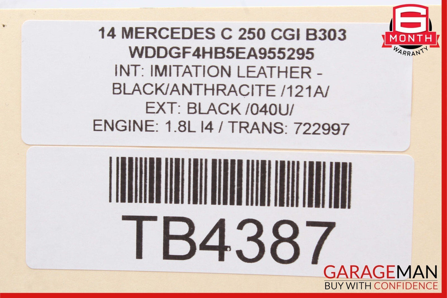 08-14 Mercedes W204 C250 C350 Front Left Side RWD Upper Control Arm