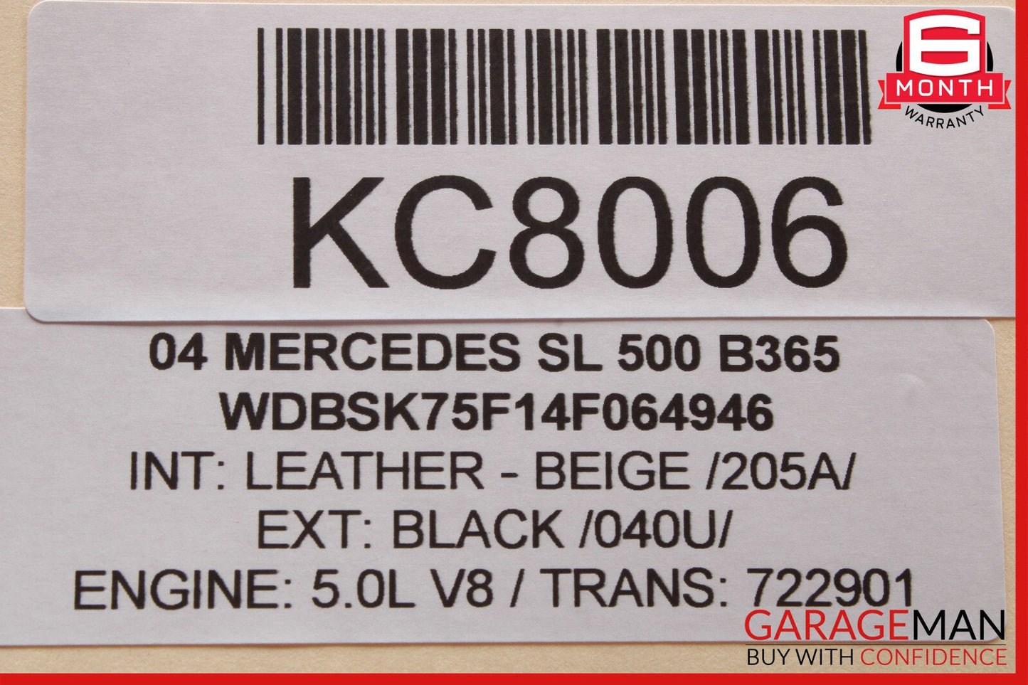 03-06 Mercedes R230 SL500 Front Left Door Keyless Go Entry Antenna Module OEM