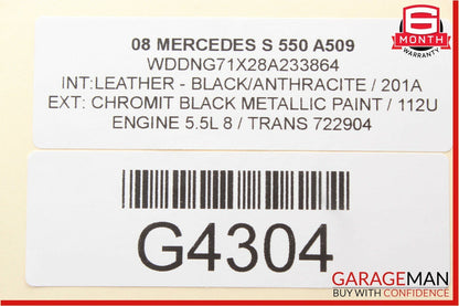 07-13 Mercedes W221 S63 AMG S550 Front Left Driver Side Under Seat Control Unit