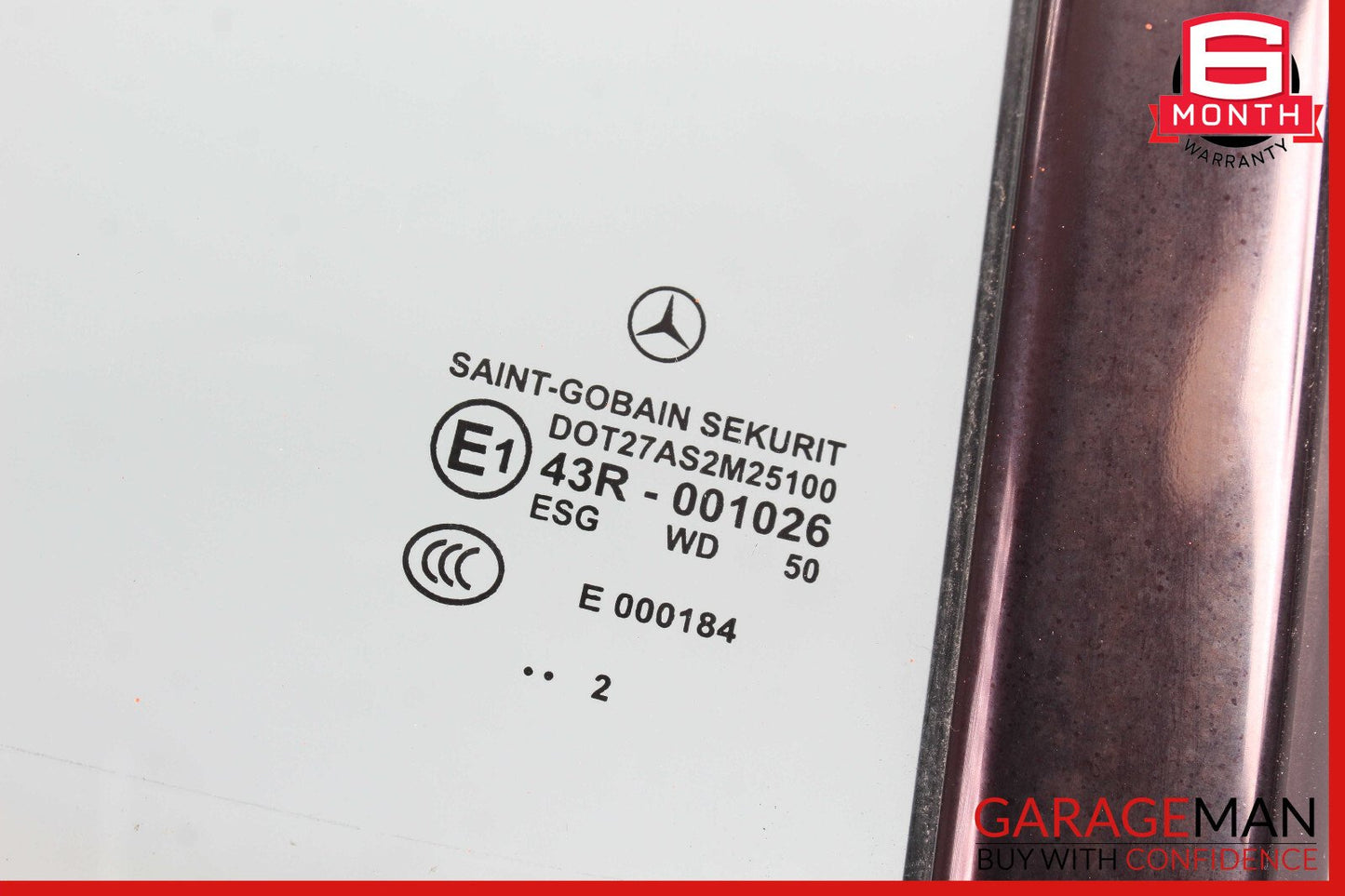 12-18 Mercedes W218 CLS550 Rear Right Side Quarter Door Window Auto Glass OEM