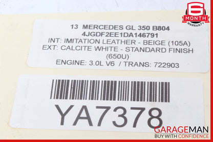 13-16 Mercedes X166 GL450 GL550 Rear Left / Right Drive Axle CV Shaft Driveshaft