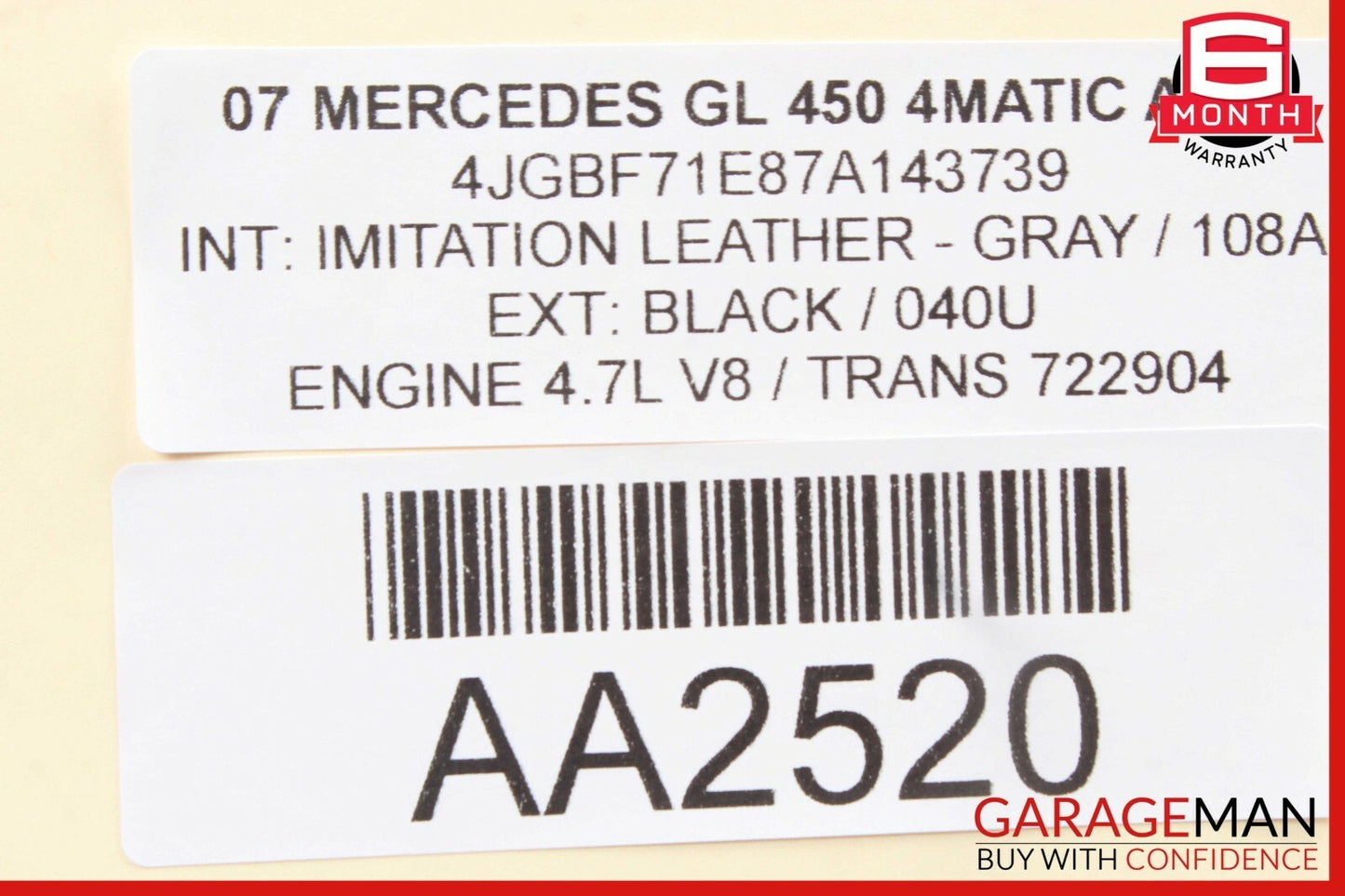 06-13 Mercedes W251 R350 GL450 Valeo Rear Window Windshield Glass Wiper Motor