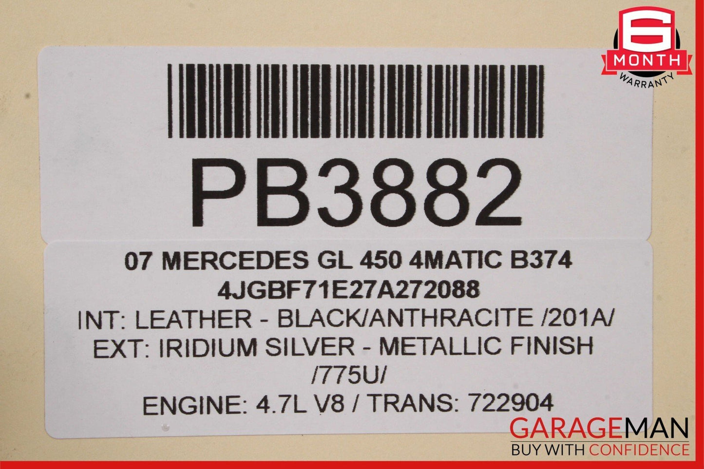 06-13 Mercedes GL550 GL450 R350 ML350 Tranny Transmission Transfer Case Gear Box