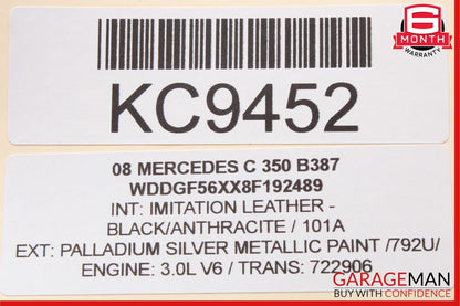 08-11 Mercedes W204 C300 C63 AMG Rear Left Side Door Lock Latch Actuator OEM