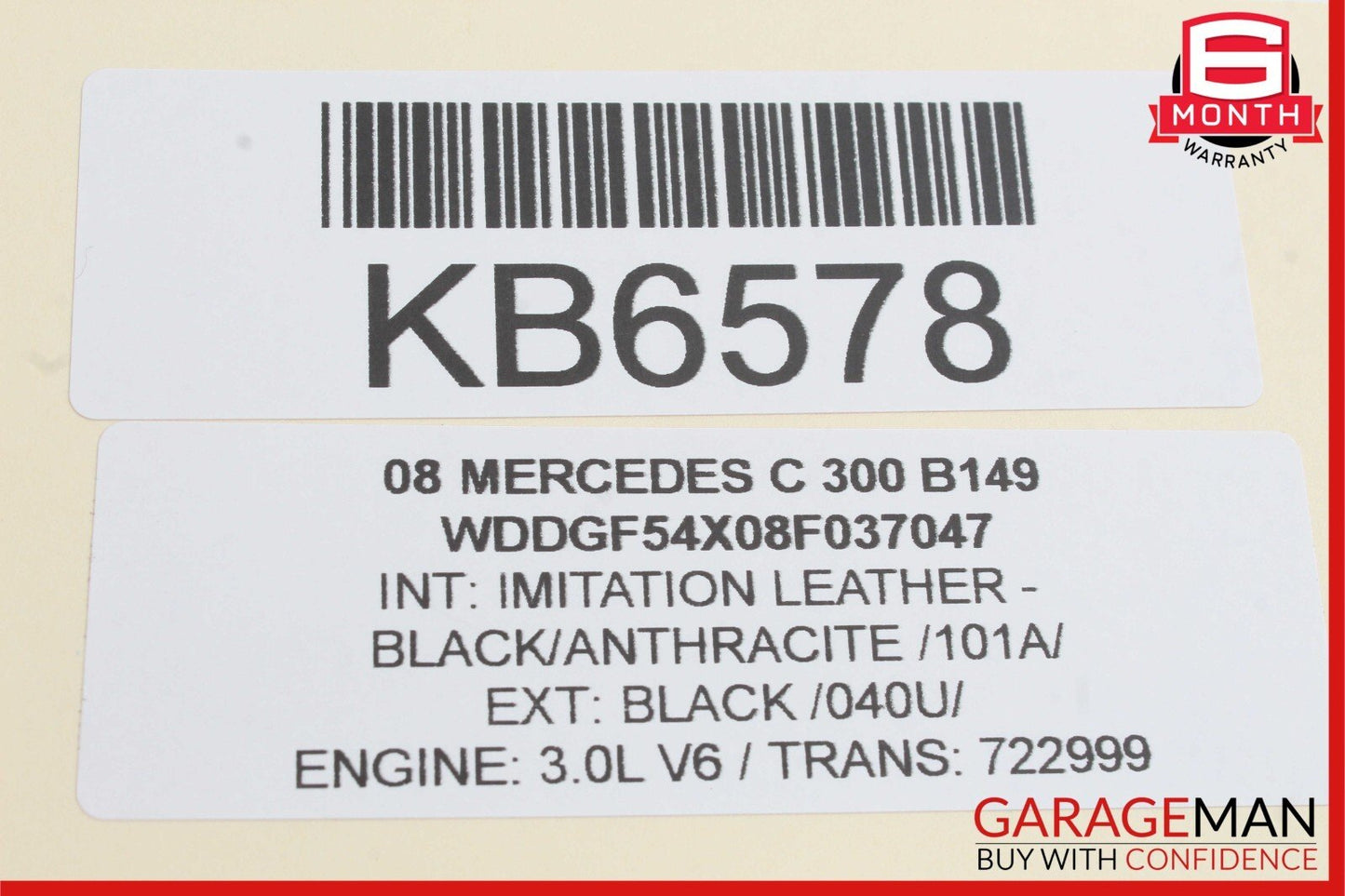 08-09 Mercedes W204 C300 C350 Front Left Side Mirror Door Rear View Black OEM