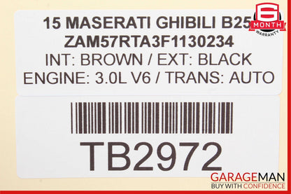 14-21 Maserati Ghibli Rear Right Passenger Side Exterior Door Handle OEM