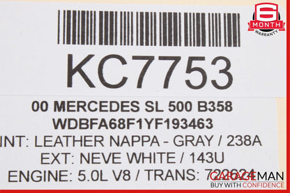 90-02 Mercedes R129 SL500 Rear Right / Left Convertible Roof Cover Lift Cylinder