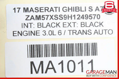 14-17 Maserati Ghibli Front Left Driver Door Lock Latch Actuator Mechanism