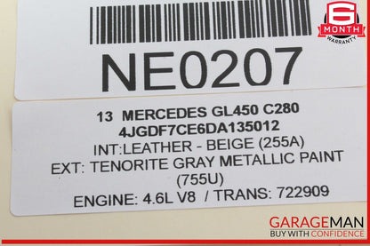 12-19 Mercedes X166 GL450 ML550 Rear Left Side Window Regulator Motor OEM