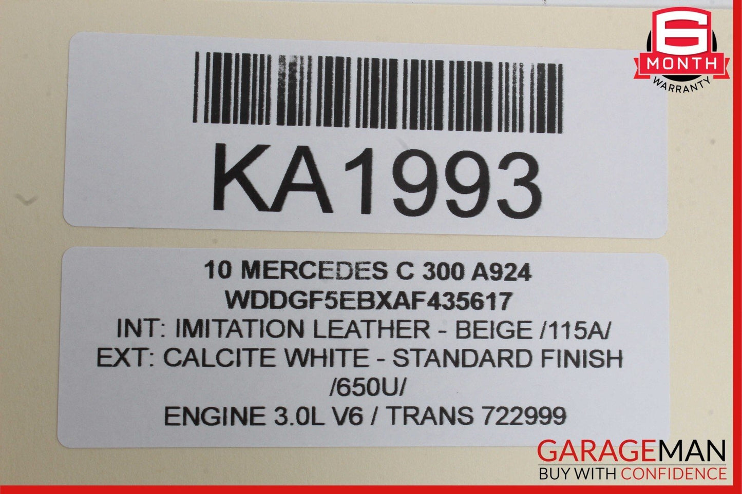 08-15 Mercedes W204 C250 C350 Front Left Door Window Regulator Motor Unit OEM