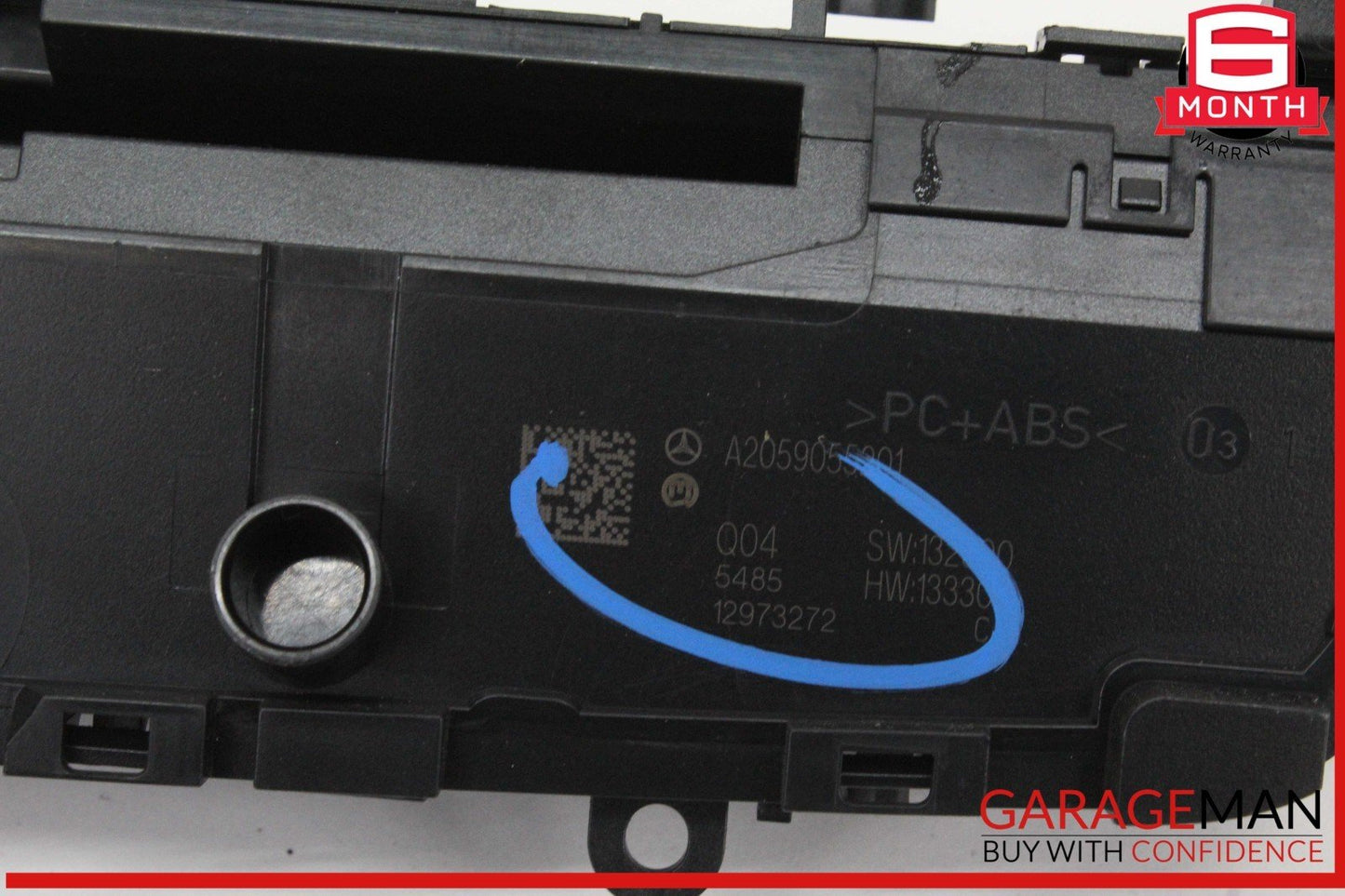 15-19 Mercedes W205 C300 C400 Media Center Dashboard Hazard Control Switch OEM