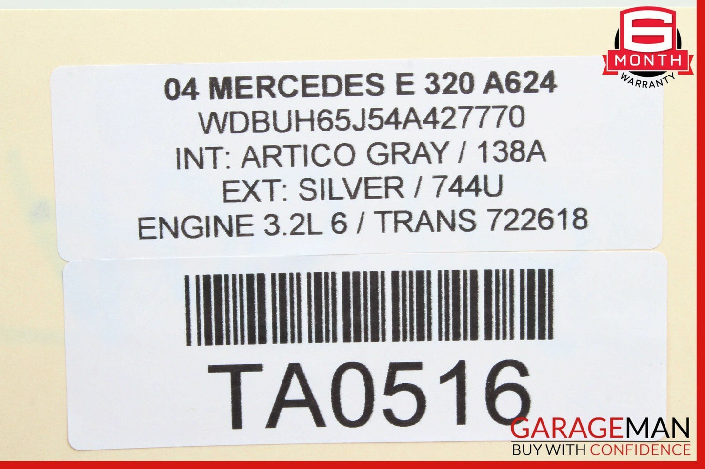 03-09 Mercedes W211 E320 Windshield Washer Reservoir Filler Neck 2118600064 OEM