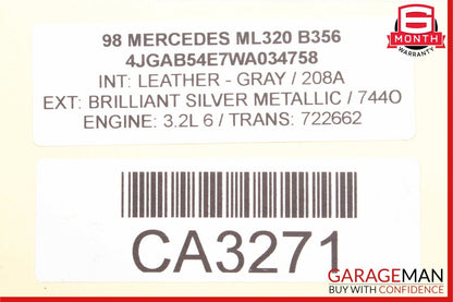 98-02 Mercedes W163 ML320 CLK320 Lower Engine Motor Oil Pan 1120140303 A96 OEM
