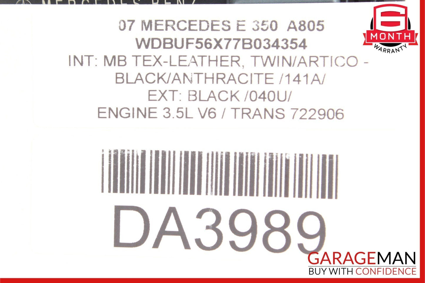 07-09 Mercedes W211 E320 E350 E550 Rear Left Door Control Module 2118703385 OEM