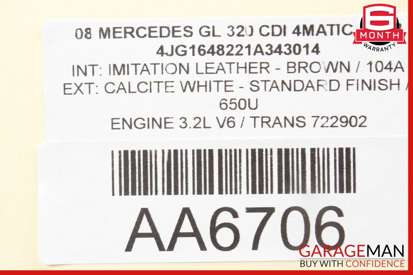 06-13 Mercedes GL320 R350 ML450 Front Right Side Door Control Module Unit