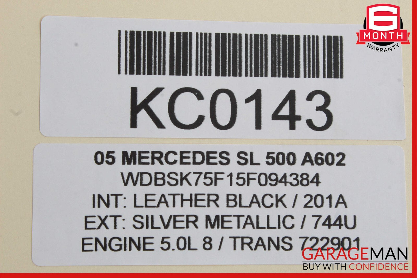 03-06 Mercedes R230 SL500 SL600 Rear Hydraulic Suspension Valve Block OEM