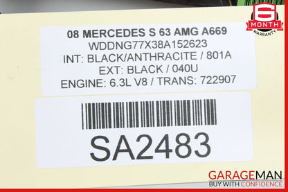 07-09 Mercedes W221 S63 S550 Dash Board Dashboard Center Trim Bezel OEM
