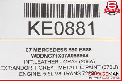 07-09 Mercedes W221 S550 S600 Front Left Driver Side Mirror Rear View OEM