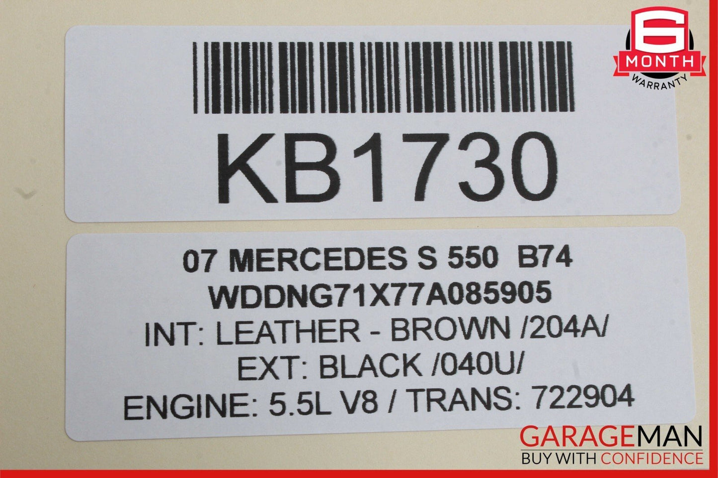 07-13 Mercedes W221 S550 Rear Left Side Door Window Regulator Motor OEM
