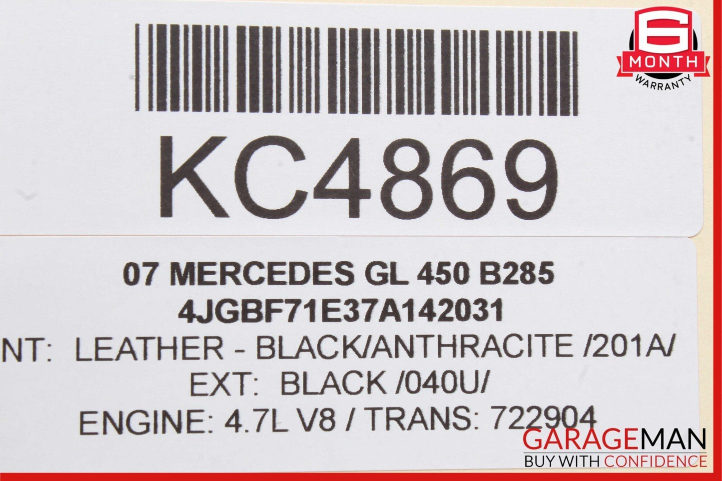 06-13 Mercedes X164 GL450 ML550 Front Right Passenger Door Control Module OEM