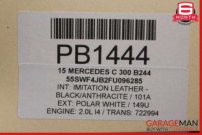 15-17 Mercedes W205 C300 C350e Top Upper Seat Cushion Front Right or Left Side