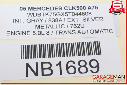 03-09 Mercedes W209 CLK500 CLK55 AMG Front Right Side Mirror Door Rear View OEM