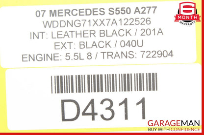 07-09 Mercedes W221 S450 S550 ESP Parking Assist Suspension Switch Module OEM