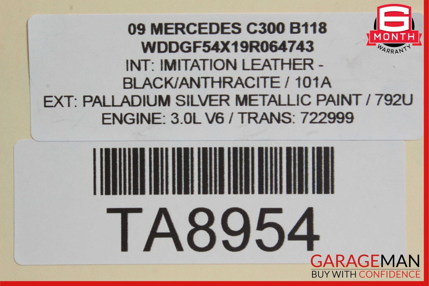 05-13 Mercedes W204 C300 GLK350 CLK350 Engine Cylinder Head Cover Left Side OEM