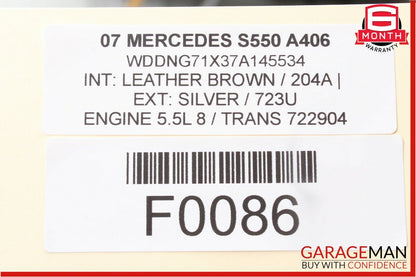 07-13 Mercedes W221 S550 Rear Right Passenger Tie Rod Lower Control Arm OEM