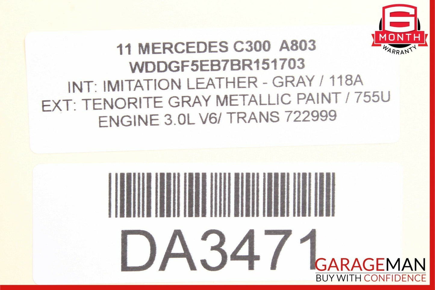 08-14 Mercedes W204 C300 E350 CLS500 Front Right Door Lock Latch Actuator OEM