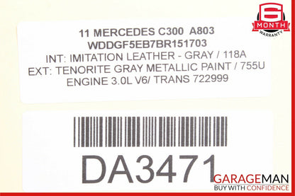 08-14 Mercedes W204 C300 E350 CLS500 Front Right Door Lock Latch Actuator OEM
