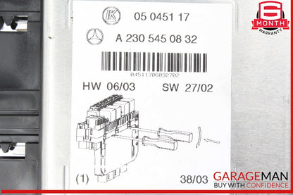 03-12 Mercedes R230 SL500 SL55 AMG Front Left SAM Fuse Box Control Module OEM