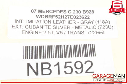 05-07 Mercedes W203 C230 Front Right Spindle Knuckle w/ Brake Rotor Disc Drilled