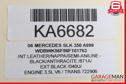 05-11 Mercedes R171 SLK350 Front Left Convertible Top Latch Catch Lock OEM