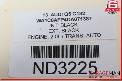 12-18 Audi Q5 Front Left Door Window Regulator Motor 8T0959801B Genuine