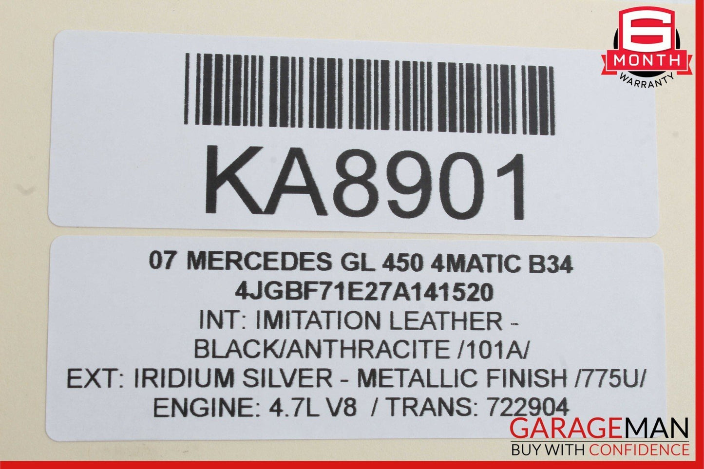 06-13 Mercedes ML350 R350 GL450 Front Right Seat Belt Seatbelt Retractor Black