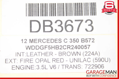 12-15 Mercedes W204 C350 SLK250 722.9 7G Automatic Transmission 722.997 OEM 102k