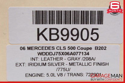 06-11 Mercedes W219 CLS500 Front Right Passenger Door Control Module OEM