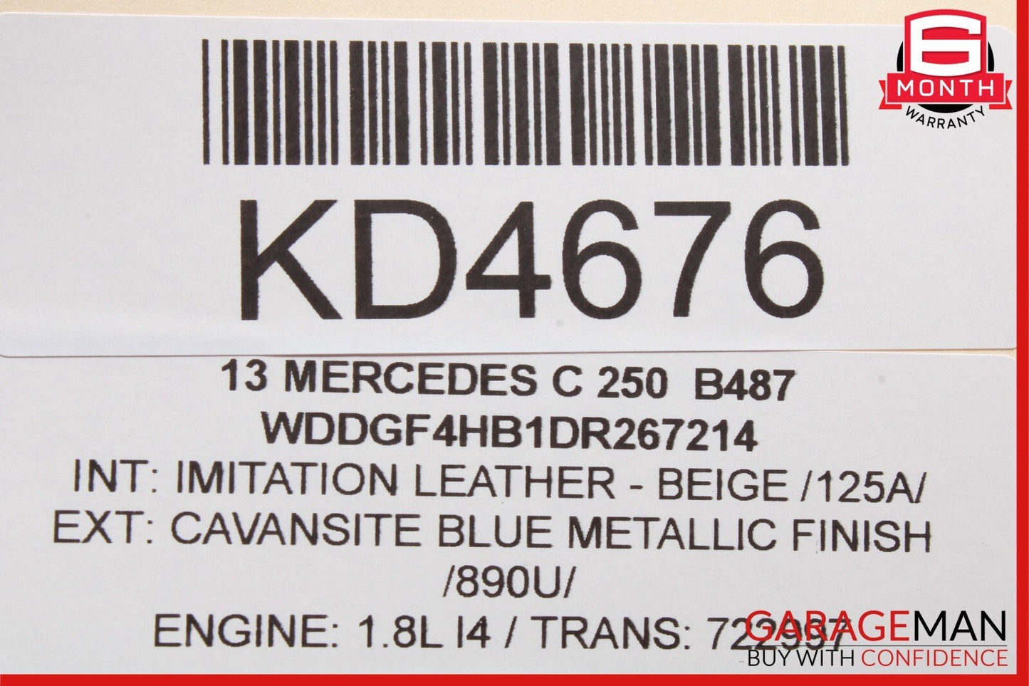 12-14 Mercedes W204 C250 C350 C63 AMG Rear SAM Module Relay Fuse Box Assembly