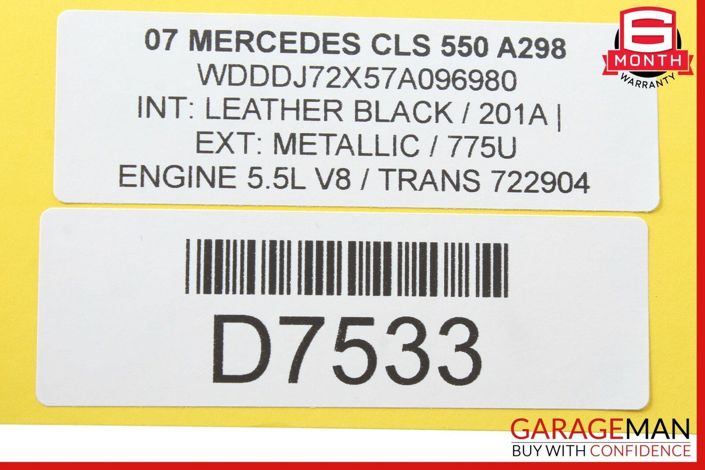06-11 Mercedes W219 CLS550 CLS55 AMG Rear Left Driver Side Door Control Module