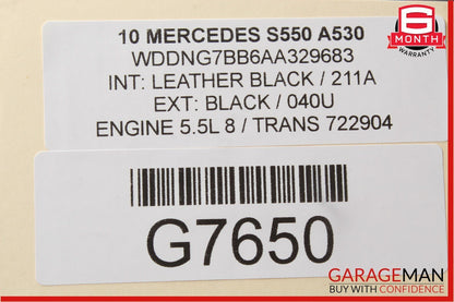 07-13 Mercedes W221 S550 Front Right Passenger Side Under Seat Control Module