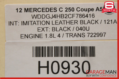 10-17 Mercedes W204 C250 E350 C350 Roof Sun Shade Screen Roller Blind Motor OEM