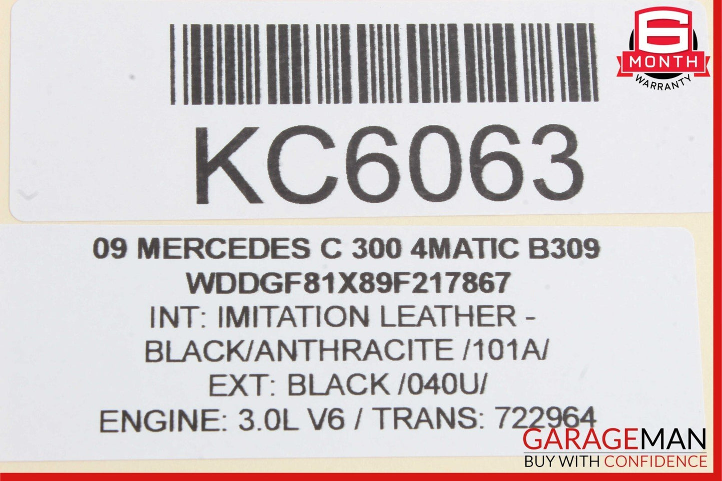 08-14 Mercedes W204 C300 4MATIC Radiator Center Grill Grille Cover Panel Trim