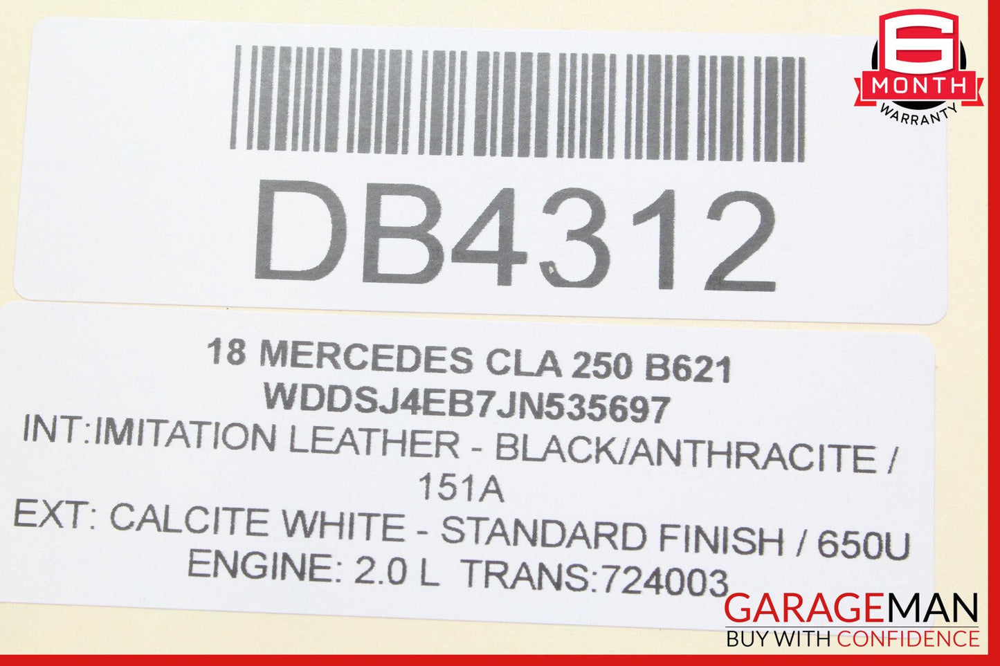 14-18 Mercedes W117 CLA250 Front Right Side Interior Door Trim Panel Cover OEM